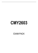 CMY2603 EXAM PACK 2021