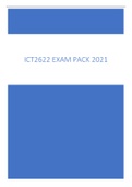 ICT2622 - EXAM PACK 2021 (WITH 2020 and 2021 EXAM)