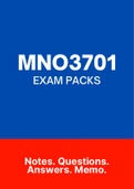 MNO3701 (NOtes, ExamPACK and ExamQuestions)