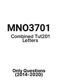 MNO3701 - Combined Tut201 Letters (2014-2020) 