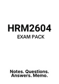 HRM2604 (Notes, ExamPACK, Tut201, Past Exam Papers)