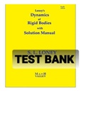 Exam (elaborations) TEST BANK FOR  Dynamics with Dynamics of Rigid Bodies By  S L Loney  (Solution Manual)-Converted 