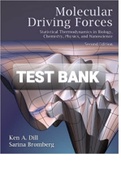 Exam (elaborations) TEST BANK FOR  Molecular Driving Forces  Statistical Thermodynamics in Biology, Chemistry, Physics, and Nanoscience 2nd Edition By Bromberg, Dill, Stigter (Solution Manual)-Converted 
