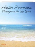 Test bank for Edelman's Health Promotion Throughout the Life Span, 8th Edition |Test bank for Health Promotion Throughout the Life Span, 8th Edition by Edelman