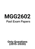 MGG2602 - Exam Questions PACK (2015-2020) 