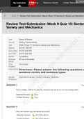 Strayer University - ENG 090 Quiz, Questions & Answers.