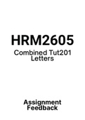 HRM2605 - Assignment PACK (2016-2020)