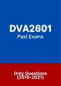 DVA2601 - Exam Questions PACK (2018-2021)