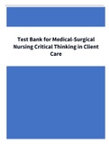 Test Bank for Medical-Surgical Nursing Critical Thinking in Client Care