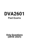 DVA2601 - Exam Questions PACK (2018-2021)