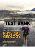 TEST BANK FOR Laboratory Manual in Physical Geology 10th Edition By Richard M. Busch  