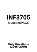 INF3705 - Exam Questions PACK (2016-2019) 