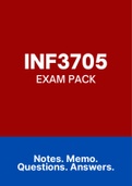 INF3705 (Notes, ExamPACK, QuestionsPACK, MCQ TestBank)