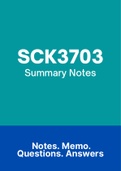 SCK3703 - Notes (Summary)