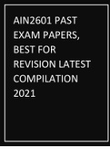 AIN2601 PAST EXAM PAPERS, BEST FOR REVISION LATEST COMPILATION 2021.