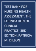Nursing Health Assessment The Foundation of Clinical Practice, 3rd Edition, Patricia M. Dillon chapter 1.