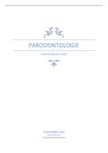 Samenvatting Parodontologie Mondzorgkunde Propedeuse 2021