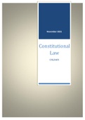 2021 Exam - Constitutional  Law CSL2601