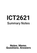ICT2621 - Notes for Structured Systems Analysis And Design