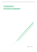Microeconomics (ECON202) Revision Summary