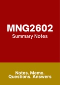 MNG2602 -  Notes (you don't need the textbook)