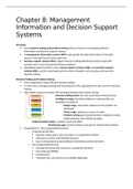 Chapter 8 Management Information and decision Support System 