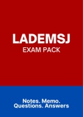 LADEMSJ - EXAM PACK (Questions and Answers)(+Study Notes)