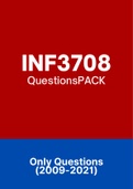 INF3708 - Exam Questions PACK (2009-2021)