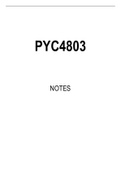 PYC4803 Summarised Study Notes