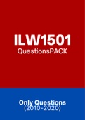 ILW1501 - Past Exam Papers (2010-2020)