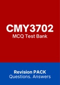 CMY3702 - MCQ Test Bank (2022)