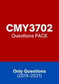 CMY3702 (Notes, ExamPACK, QuestionsPACK)