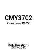 CMY3702 - Exam Questions PACK (2015-2021)