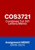 COS3721 - Assignment PACK(2018-2021)