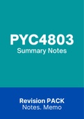 PYC4803 - Notes (Summary)