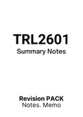 TRL2601 (Notes, ExamPACK, QuestionPACK)