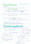 Chemical Equilibria: the extent of reactions (Lecture Notes)