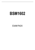BSM1602 EXAM PACK 2023