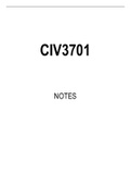 CIV3701 Summarised Study Notes