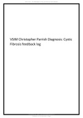 VSIM Christopher Parrish Diagnosis: Cystic  Fibrosis feedback log ( 2021 latest update )