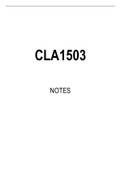 CLA1503 Summarised Study Notes