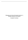 Managing and Using Information Systems Test Bank