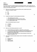 IEB curriculum grade 11 November chemistry exam with memo
