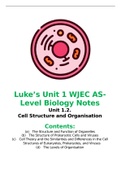 WJEC AS-Level Biology - Cell Structure and Organelles
