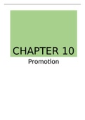 Chapter 10 : Promotion 