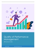 Quality of Performance Management Notes IEB/DBE Business Studies ISBN: 9781510420090 