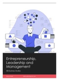 Entrepreneurship, Leadership, and Management Notes IEB/DBE Business Studies ISBN: 9781510420090
