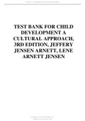 Test Bank for Child Development An Active Learning Approach 3rd Edition By Laura E. Levine. 