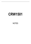 CRW1501 Summarised Study Notes