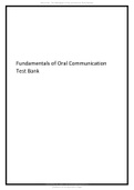 Fundamentals of Oral Communication Test Bank.
